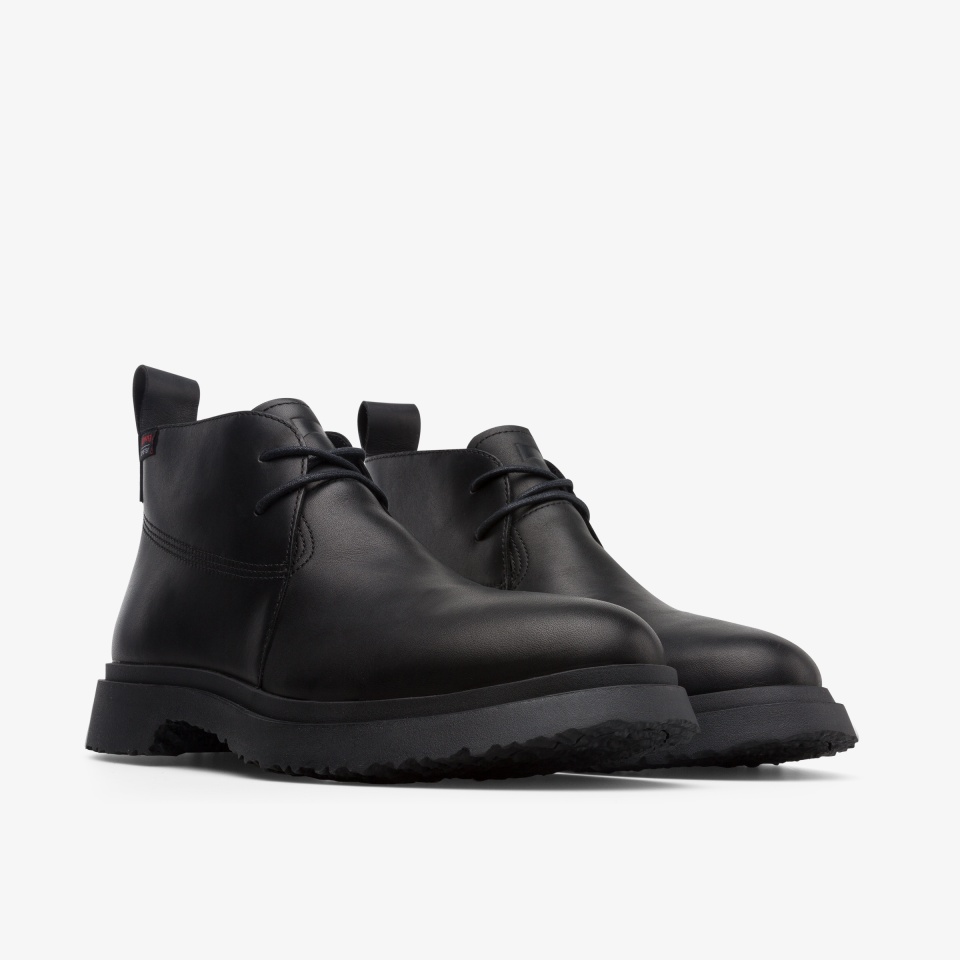 Camper Walden Black - Camper Mens Ankle Boots ||7658-GAVXR||